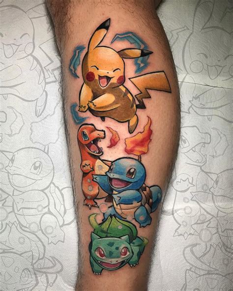 390 Pokemon Tattoos ideas in 2024 